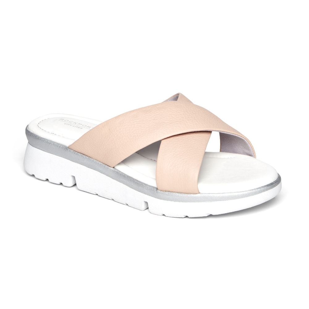 Rockport Sandals For Womens Pink/White - R-Evolution - DK0821645